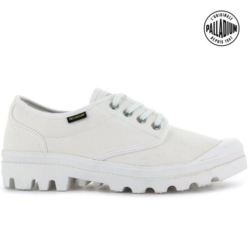 Palladium Pallabrousse Women's Oxfords Shoes White | UK J042-TOE